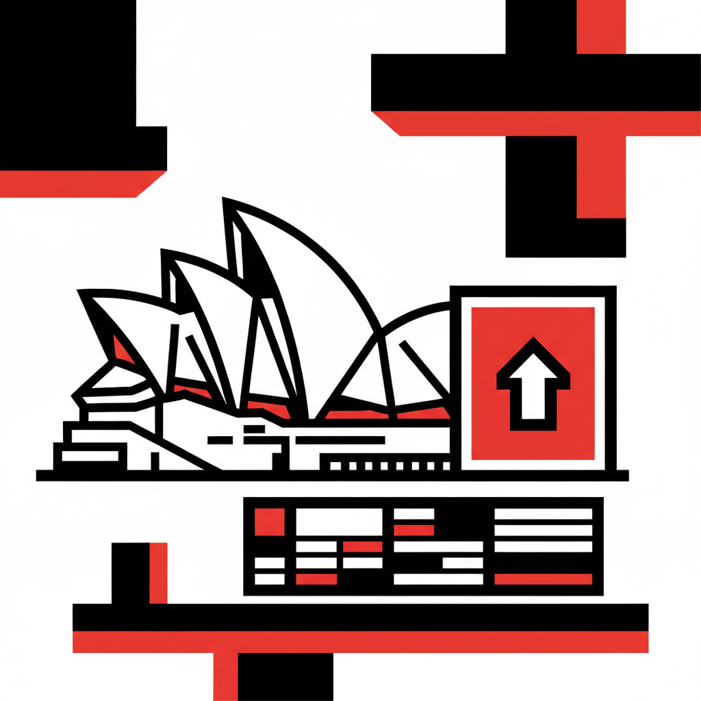 Sydney skyline with construction cranes, symbolising building leads and growth